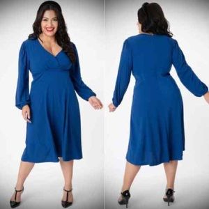 NWT Micheline Pitt Royal Blue Priss Dress